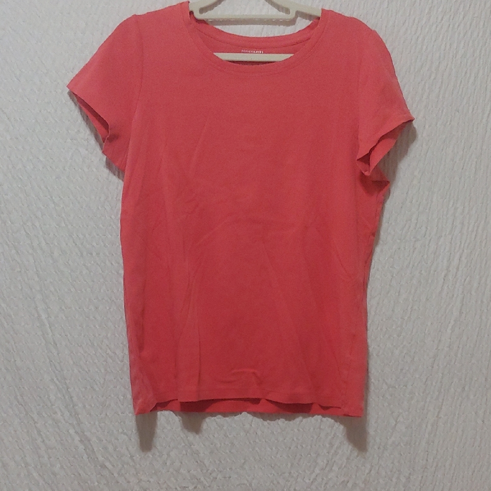 Denver Hayes Pink Short Sleeve Tee Casual Style XL
